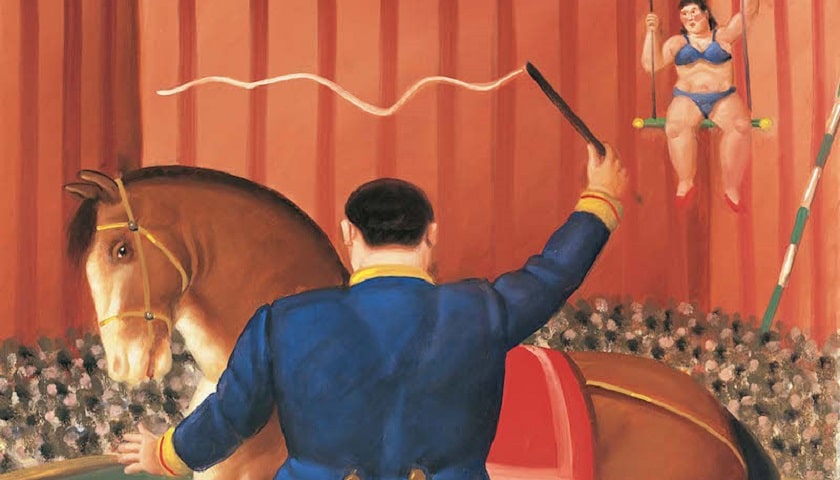 Uma das obras da série "O Circo", de Fernando Botero (1932 - 2023).