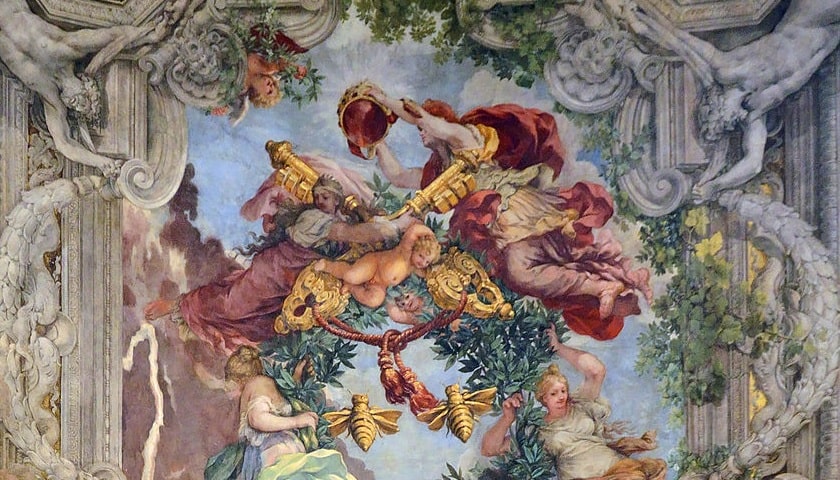 Recorte da Obra: "Triunfo Da Divina Providencia", de Pietro Cortona (1596 - 1669).