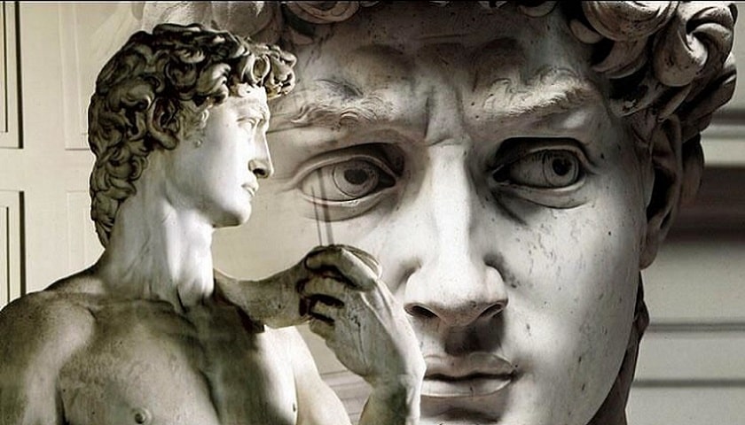 Davi: uma das esculturas mais famosas do artista renascentista Michelangelo.