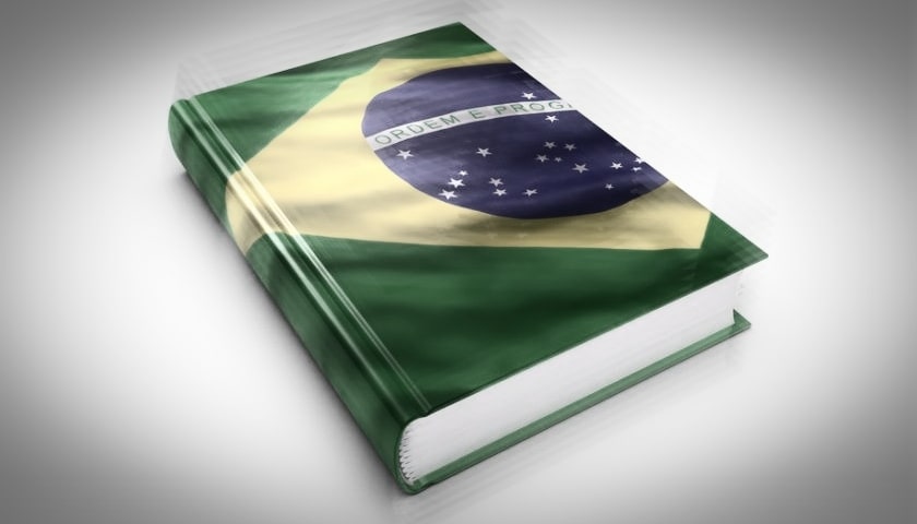 Livro Brasil (fundo branco e cinza esfumaçado).