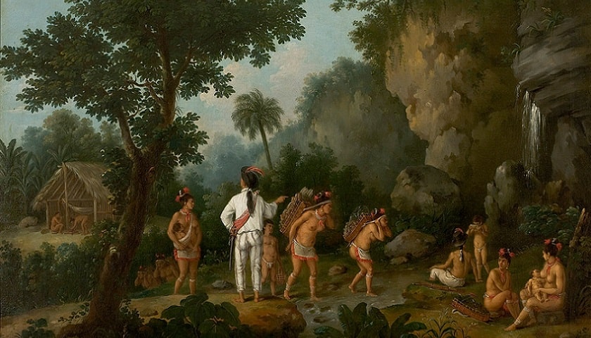 Recorte da obra: "Caçador de Escravos" de Jean-Baptiste Debret (1768 - 1848).