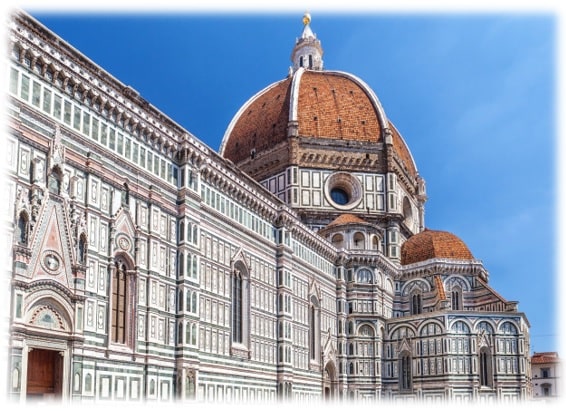 Arquitetura Renascentista: Catedral de Santa Maria del Fiore em Florença, Itália.