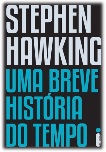 Capa da obra: "Uma Breve História do Tempo", escrita por: Stephen Hawking.