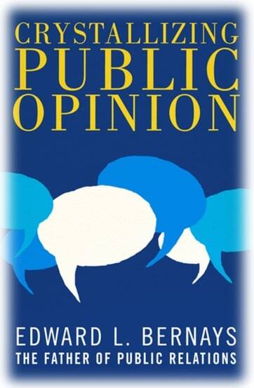 Capa da obra: "Crystallizing Public Opinion", escrita por Edward L. Bernays.