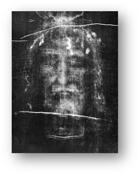 Negativo de Secondo Pia da imagem do Santo Sudário.