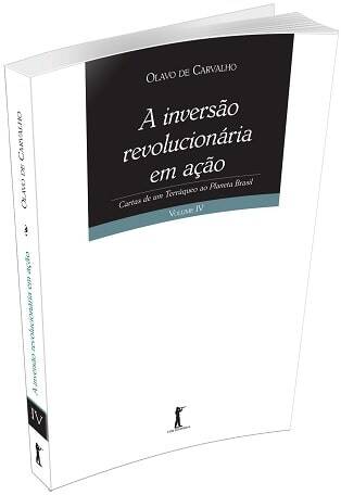 Capa da obra :“A inversão revolucionária”, escrita por Olavo de Carvalho.