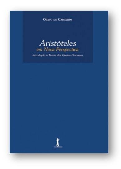Capa da obra: "Aristóteles em Nova Perspectiva", escrita por Olavo de Carvalho.