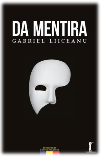 Capa da obra; "Da Mentira", de Gabriel Liiceanu.