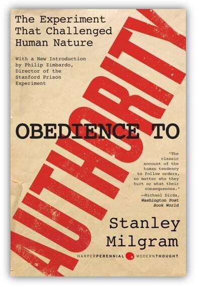 Capa da obra: "Obedience to Authority: An Experimental", escrita por Stanley Milgram.