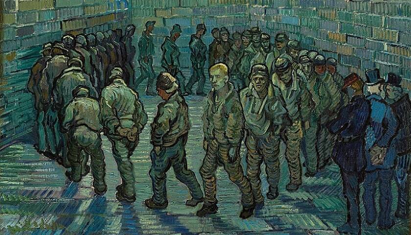 A imagem associada a esta postagem ilustra recorte da obra “The Prison Courtyard”, criada em 1890 por pelo pintor holandes Vincent van Gogh (1853 - 1890).