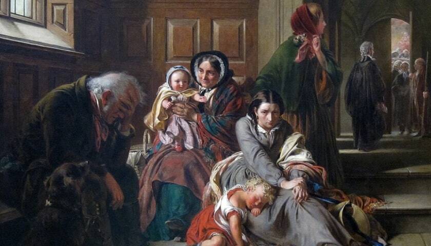 Recorte da obra “Waiting for the verdict”, criada em 1859 pelo pintor britânico Abraham Solomon (1823 – 1862).