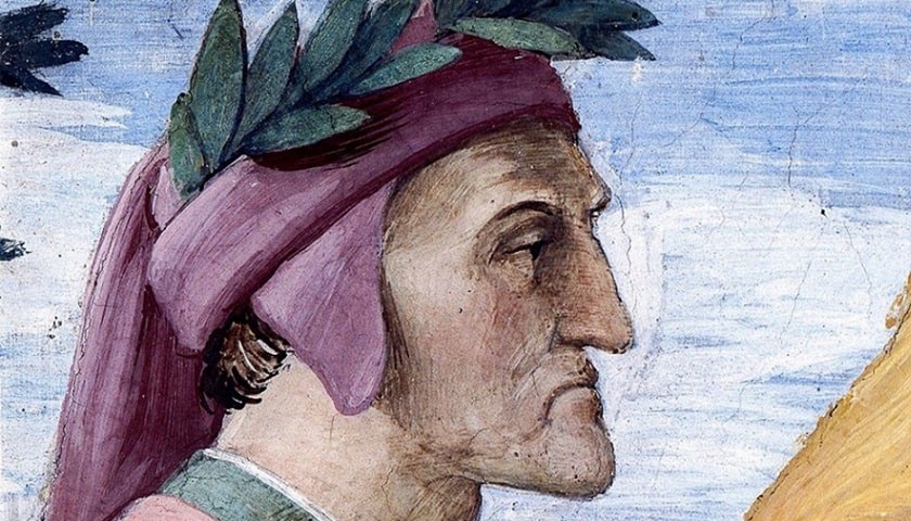 “Dante Alighieri” (entre 1510 e 15111), de Rafael Sanzio (1483 – 1520).