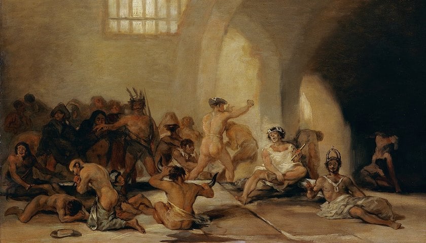 Obra: "The Madhouse" (1812 -1819), de Francisco Goya (1746 - 1828).