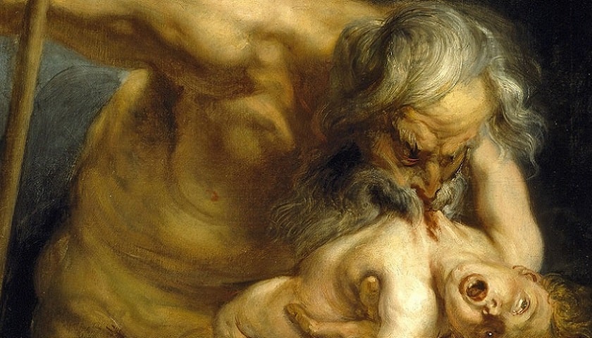 Obra: "Saturno devorando seu filho" (1636), de Peter Paul Rubens (1577 - 1640)