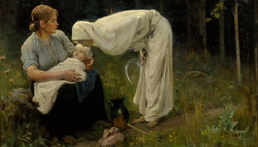 Obra: "Death" (1897), por Janis Rozentāls (1866 - 1916).
