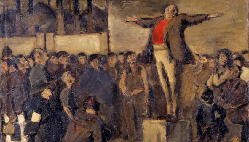 Obra: "The Communist, a Political Meaning", de Evan Walters (1893–1951).