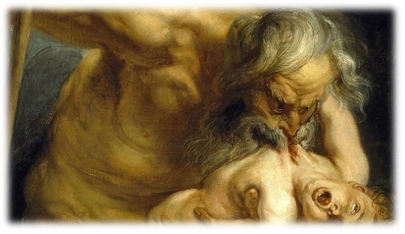 Obra: "Saturno devorando seu filho" (1636), de Peter Paul Rubens (1577 - 1640). Tamanho Pequeno.