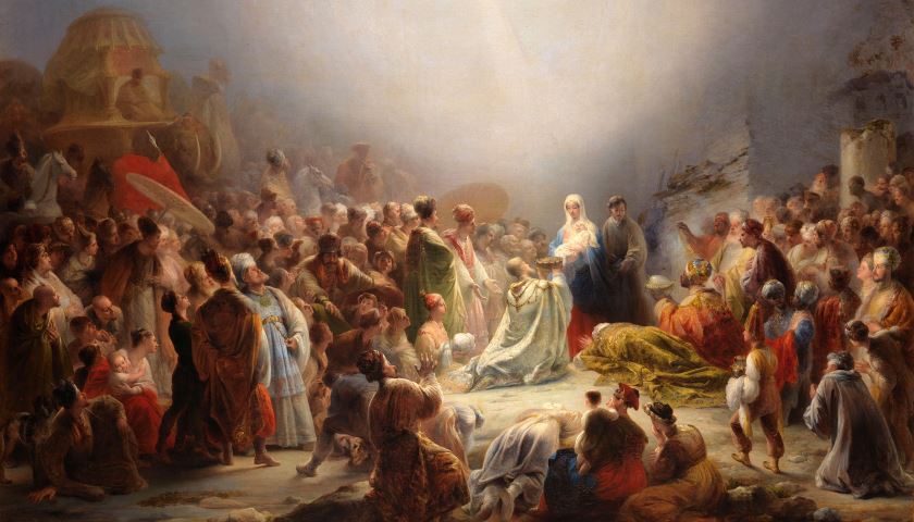 Obra: "A Adoração dos Magos" (1828), por Domingos Sequeira (1768 - 1837)