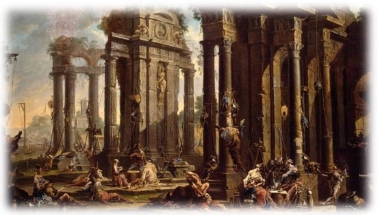 Obra: "A pausa dos bandidos" (1710), por Alessandro Magnasco (1667 - 1749). Tamanho pequeno.