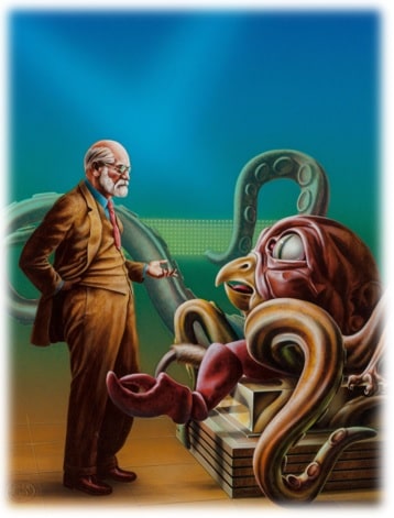 "The Remaking of Sigmund Freud", por Barclay Shaw.