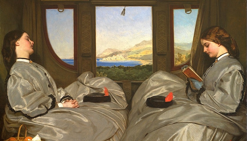 Obra: "The Travelling Companions" (1862), por Augustus Leopold Egg (1816 - 1863)