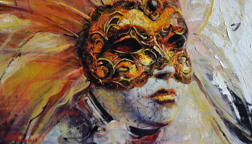Obra: "The Venetian Mask" (2007), por Marco Ortolan.