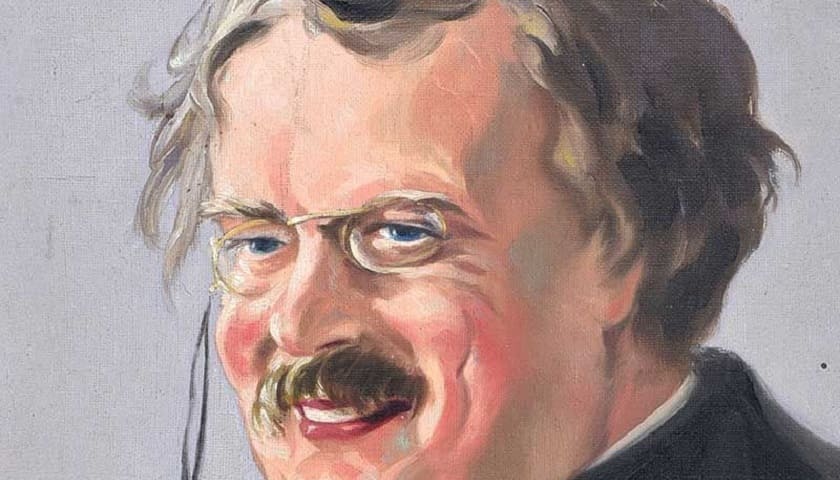 Obra: "The Laughing Philosopher, G. K. Chesterton", por Galbraith O'Leary.