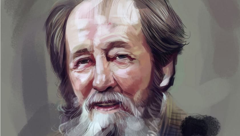 Obra: "Aleksandr Solzhenitsyn", por Harshaka Kumara