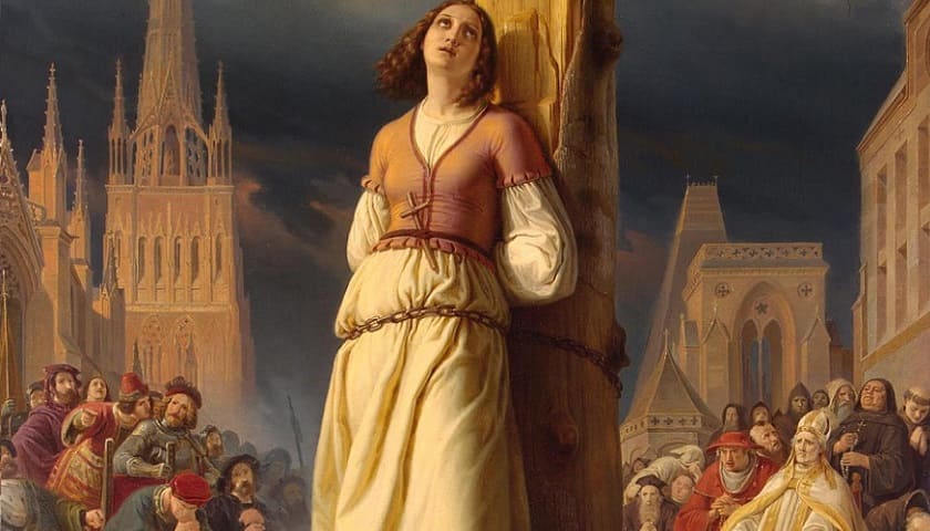 Obra: "Joan of Arc's Death at the Stake" (1843), por Hermann Anton Stilke (1803 – 1860)