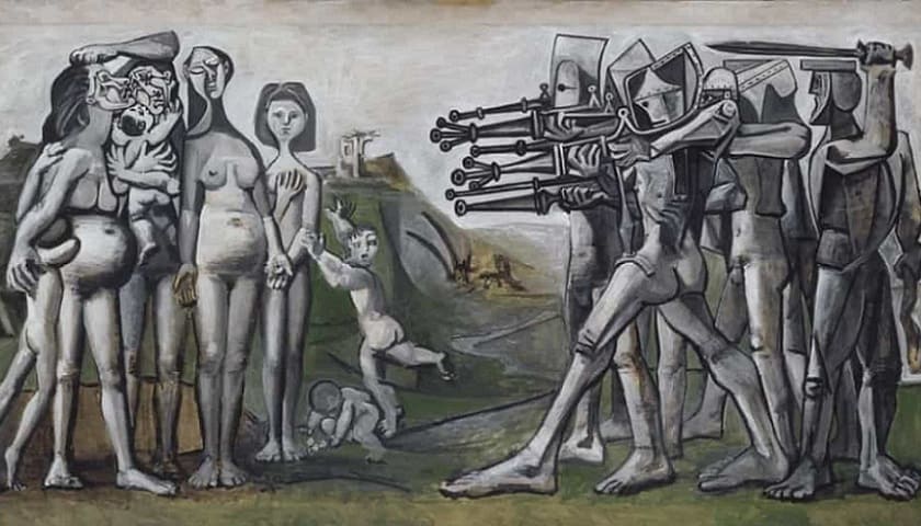 Obra: "Massacre na Coreia" (1951), por Pablo Picasso (1881 - 1973)