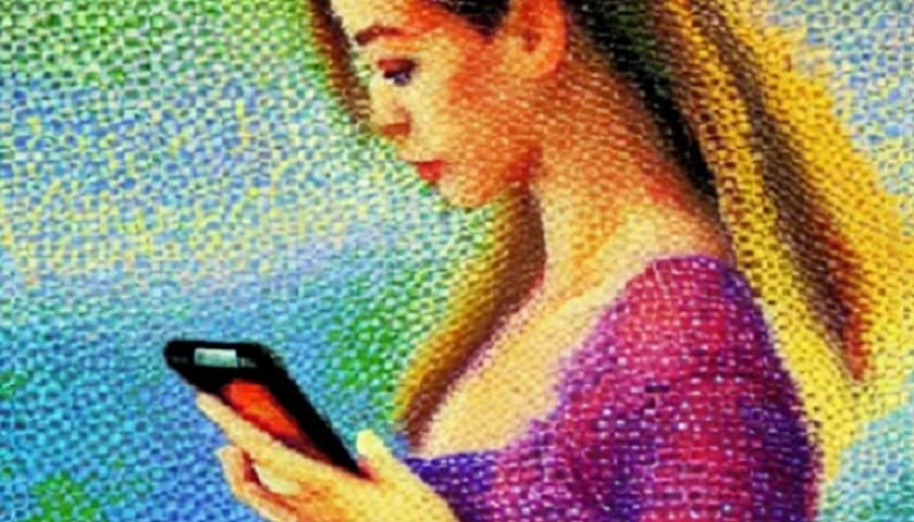 Woman with a smartPhone