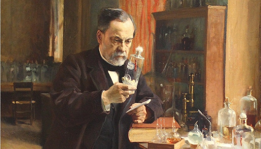Obra: "Louis Pasteur" (1885), por Albert Edelfelt (1854 – 1905).