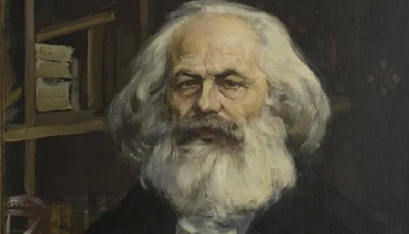 Obra: "Portrait of Karl Marx", por Pavel Petrovich Benkov.