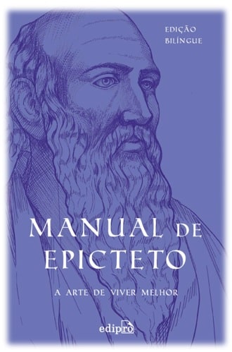 Capa do Manual de Epicteto: Edição Bilíngue.