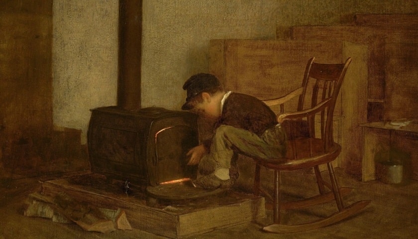 Obra: "The Early Scholar" (1865), por Eastman Johnson (1824 - 1906).