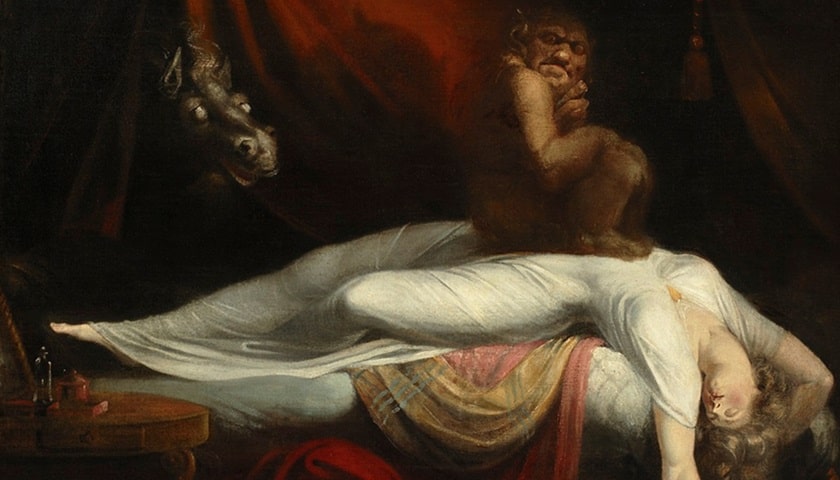 Obra: "The Nightmare " (1781), de Henry Fuseli (1741 - 1825).