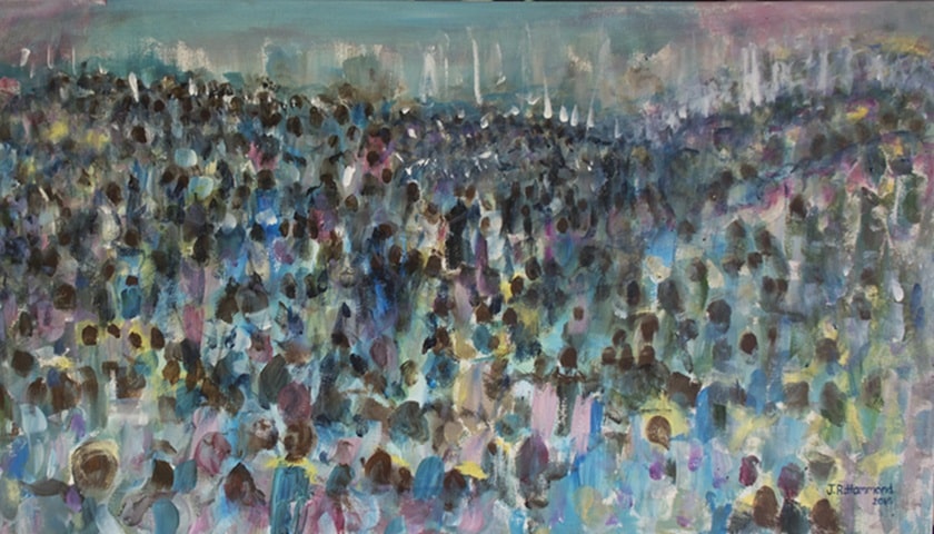 Obra: "The Crowd", por Jacqueline Hammond.
