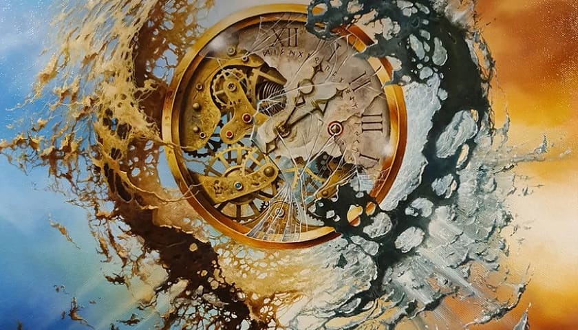 Obra: "End of time" (2018), por Robert Zietara.