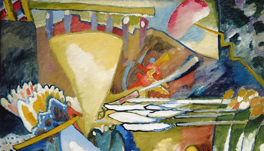 Obra: "Impressão II" (1910), por Wassily Kandinsky (1866 - 1944).