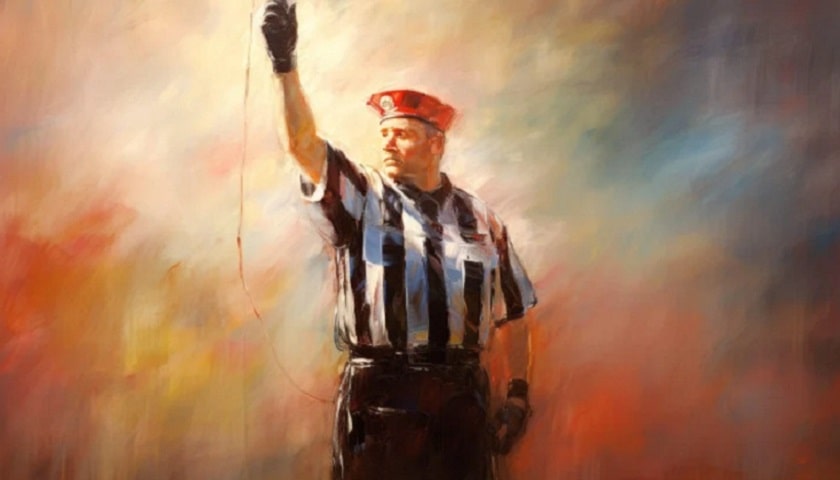 Obra: "American Football Referee", por AIBuddy.