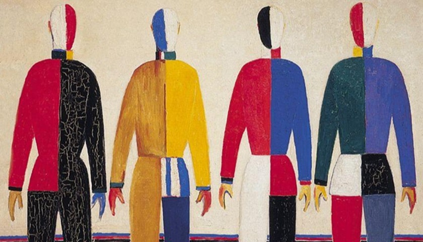 Obra: "Esportistas" (1931), por Kazimir Severinovich Malevich (1879 - 1935).