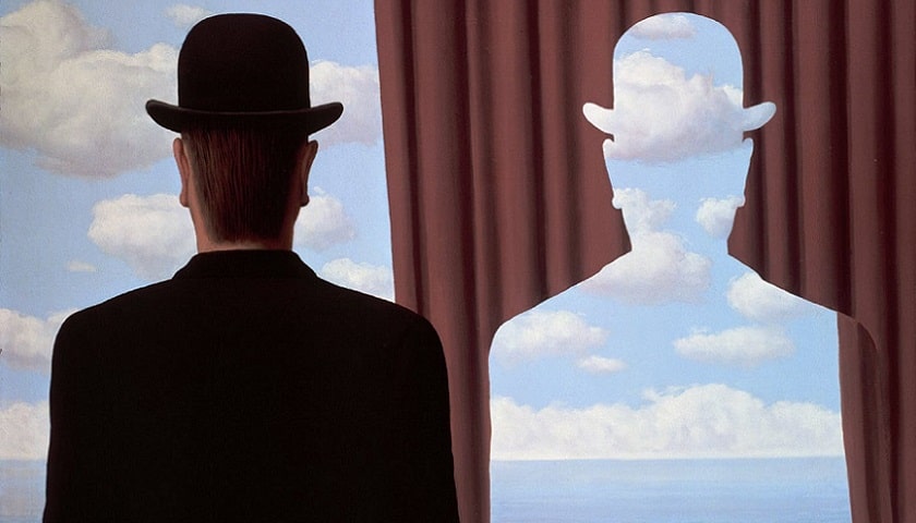 Obra: "Decalcomania" (1966), por René Magritte (1898 - 1967).