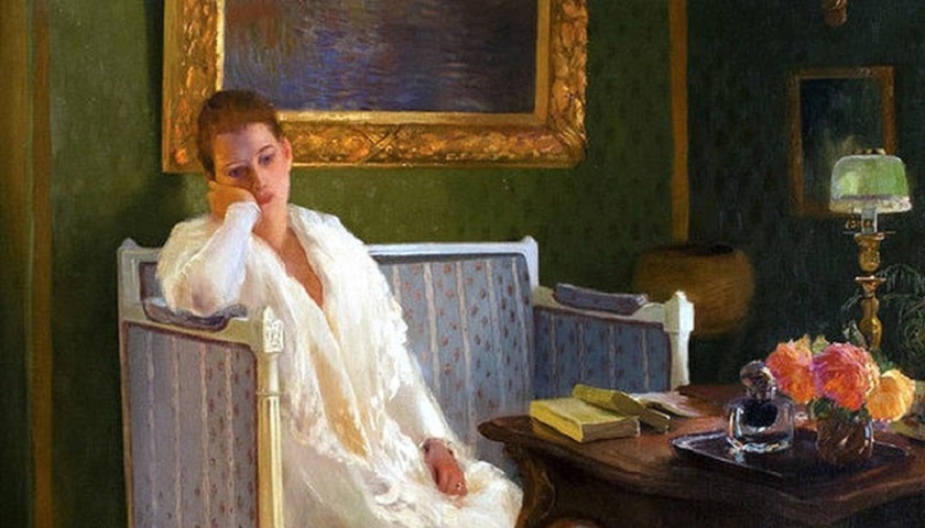 Obra: "Boredom" (1893), de Gaston de Latouche (1854 - 1913).