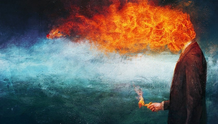 Obra: "Man on fire", de Mario Sanchez Nevado.