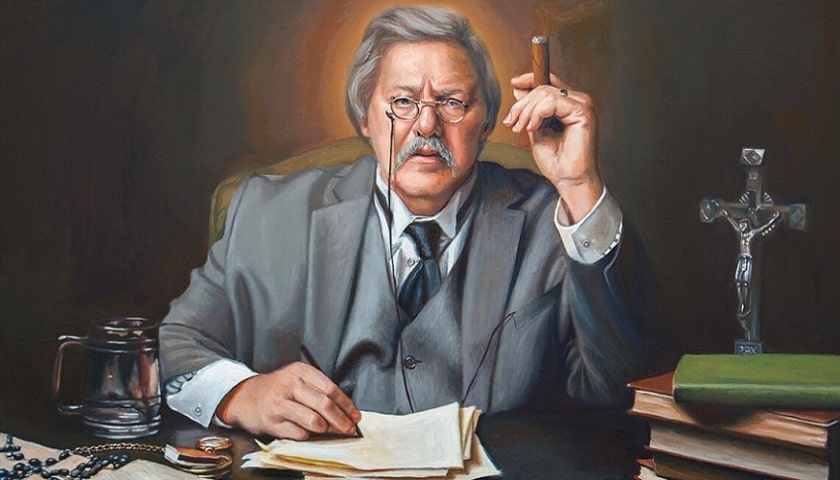 Obra: "G. K. Chesterton", por Amber Knorr.