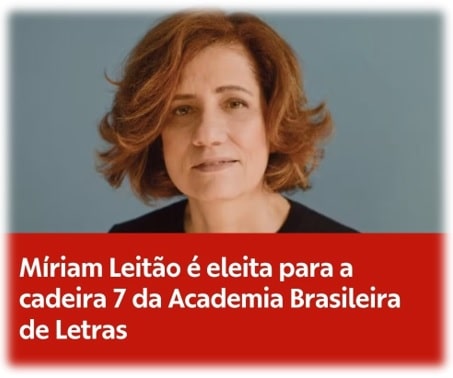 Míriam Leitão é eleita para a cadeira 7 da Academia Brasileira de Letras.