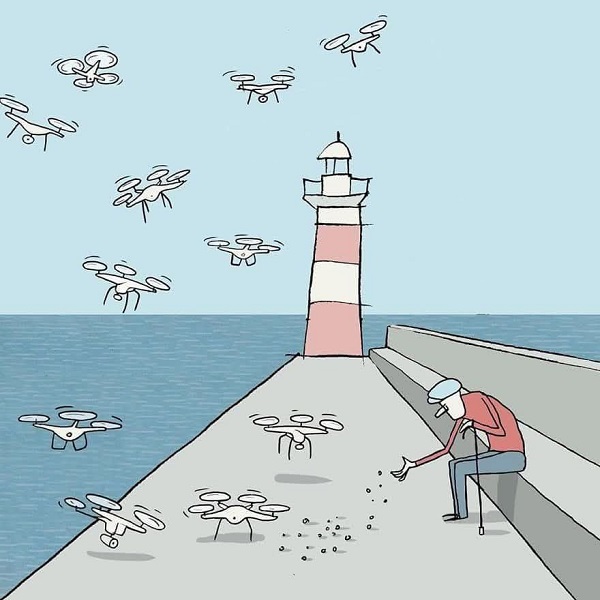 Novos Pombos, de Yuval Robichek
