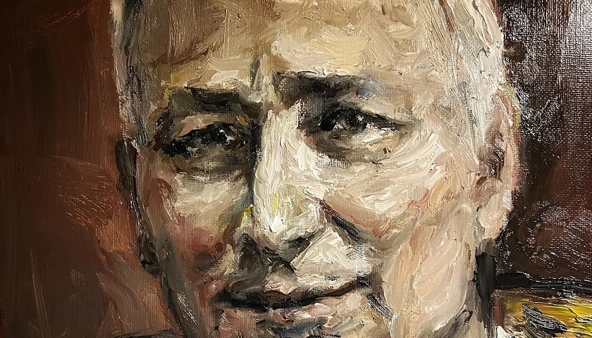 Obra: "Papa Leon XIV" (2025), por Jose Luis Castrillo.