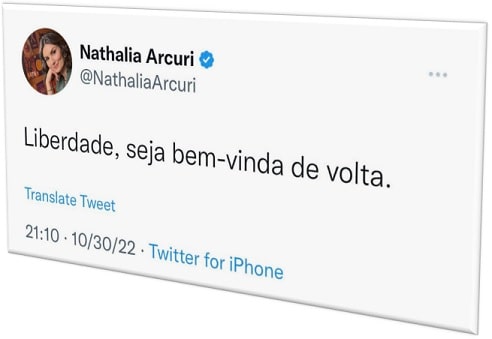 Liberdade de Nathalia Arcuri