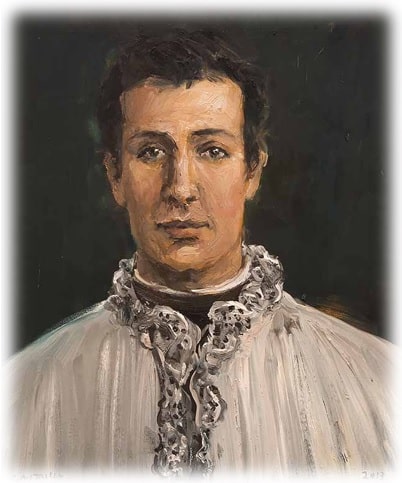 Obra: "São Luís Gonzaga" (2013), por Jose Luis Castrillo.